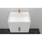 Castello Usa Amazon 24-inch White Vanity Set with White Top and Gold Handles CB-MC-24W-GLD-2056-WH - alternate 3